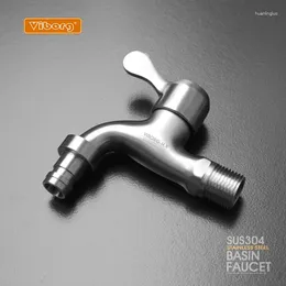 Bathroom Sink Faucets VIBORG SUS304 Stainless Steel Casting Garden Outdoor Tap Washing Machine Faucet KS-B0118