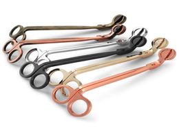 Candle Wick Trimmer Polished Stainless Steel Wicks Clipper Cutter Rose Gold Candles Scissors Cutter 6 Colors1916878