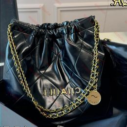 10A Fashion Black Gold Bag Lacquer Tote Bag Large Bag Cc Bags Chain, Shoulder Bag Lady Leather Glossy Bag, Bag, Colors Designer Bucket Veqt