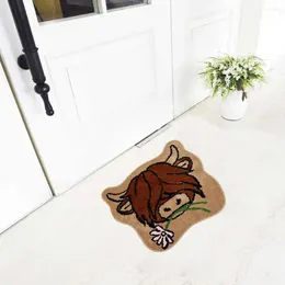 Carpets Easy Clean Doormat Funny Cow Door Mat Durable Animal Floor Rug With Absorbent Non-slip Design Front