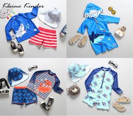 Boys Swimwear Baby Toddler Childrens Swimsuit with Sleeves UV Protection 3D Cute Kids Bathing Suits Swim Suit Beach Wear6025199