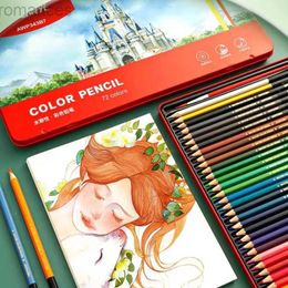 Pencils 72 Coloured water-soluble professional Coloured pencils school Colours free delivery Coloured childrens stationery products markings d240510