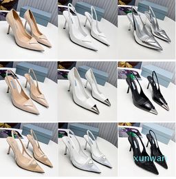 Romantic & Elegan Satin sling-back pumps sandals Fashion Milano High Heels Summer Casual women flip flops Gauze uppers lady shoes Size