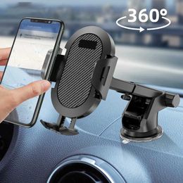 Car Holder 2021 New Car Mobile Phone Holder Mount Stand support cellular Car GPS Mobile Cell Support For iPhone stand Rotating 360 Degree T240509