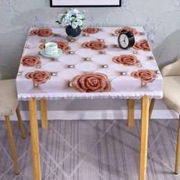 Table Cloth A254oil-proof High Temperature Resistance Fresh Lace Edge No-wash Dining Electric Heater Fire Coffee T