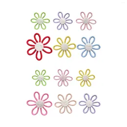 Decorative Figurines 6x Daisy Flower Woven Wall Hanging For Decorations Supplies Nursery Home