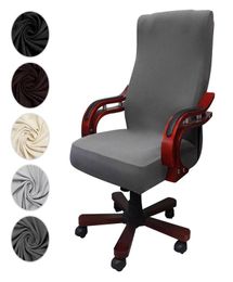 Soft Fabric Office Chair Cover Computer Elastic Armchair Slipcovers Seat Arm Covers With Back Removable Stretch Rotating5681593