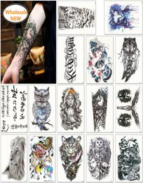 Newest 1600 Styles Half Sleeve Tattoo Sticker Arm Temporary Tattoos Waterproof Sticker Accept Customized Tattoo Mixed Randomly Se2426861