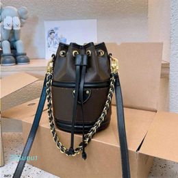 10A Fashion Brown Designer Womens Handbags Bag Classic Leather Bag Purse Crossbody Designer Bucket Bag Fashion Vfpgr