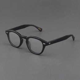 Mens Spectacle Frame Johnny Depp Lemtosh Style Glasses Transparent Lens Brand designer Computer Male Round Vintage Eyeglasses 240426