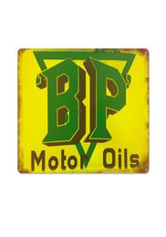 Retro metal tin material painting vintage car motor oil slogan signs man cave decorative poster plates5073721