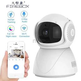 IP Cameras FHD WIFI PTZ IP Camera CCTV Security PROtector Monitoring Wireless Camera Intelligent Automatic Tracking Baby Monitor with Alexa d240510