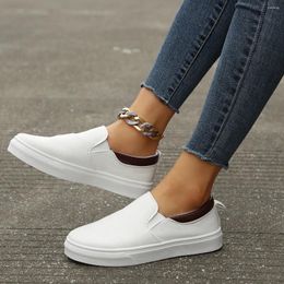 Casual Shoes Foreign Trade Large Size Women's Slip-on Flat Canvas Light Breathable Sports Shallow Mouth Single