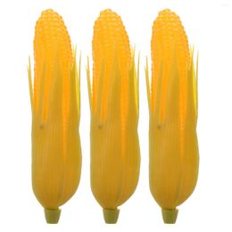 Decorative Flowers 6 Pcs Corn Decoration Mini Artifical Artificial Plants Kitchen Cabinet Fake Dish