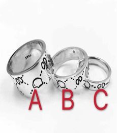 Band Fashion 925 sterling silver skull rings moissanite anelli bague for mens and women Party promise ship Jewellery lovers 1955593