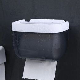 Novo suporte de tecido de montagem na parede para caixa de armazenamento de banheiro, sem suprimentos domésticos, estojo telefônico de papel higiênico portador de papel higiênico à prova d'água