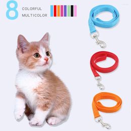 Dog Collars Strong Durable Nylon Training Leash 1.5 120cm For Small Dogs And Cats Puppy Traction Rope Kitten Pet Products