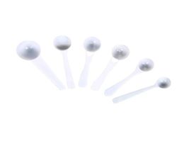 1g 25g 3g 4g 5g 10g Plastic Scoops Spoons For FoodMilkWashing PowderMedcine White Measuring Spoon7360209