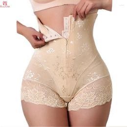Women's Shapers GUUDIA Hook Zipper Body Shaper Panties Breathable Fabric High Waisted Control BuLifting Briefs With Exquisite Jacquard