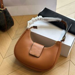 10A Fashion Axillary Zipper Bag Shoulder Hardware Buckle Bag Messenger Leather Genuine Gold Purse Cowhide Women Hobo Flap Open High Qua Ujpj