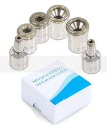 New High Quality Placement 6 PCS Metal Tips Fits All Dimond Microdermabrasion Dermabrasion Skin Care Machine5279291