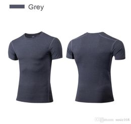 Men039s TShirts Dry Fit Tops Running Apprael Short Sleeve XXL Men Compress Tee Gym Breathable Clothes1868479