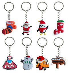Key Rings Christmas Keychain Keychains For Men Goodie Bag Stuffers Supplies Keyring Women Suitable Schoolbag Classroom School Day Birt Otvoj