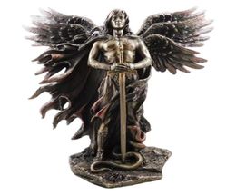 Bronzed Seraphim Sixwinged Guardian Angel With Sword And Serpent Big Statue Resin Statues Home Decoration 2112296681932