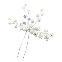 Hair Clips Women's Hairpin Headdress Crystal Beads Decor Luxurious Styling Tool For Festival Wedding Party Head