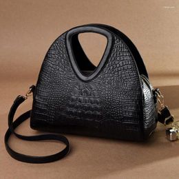 Bag Women Bags Designer Alligator Retro Pu Leather Handbag Crocodile Large Capacity Lady Messenger Crossbody 2024