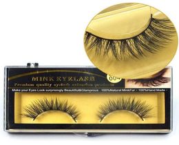 Premium Quality Mink False Eyelashes Natural Long Thick Mink Eyelashes Soft Fake Eye Lash extensions Black 3D Lashes3730576