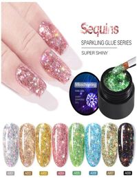 Shiny Glitter Nail Gel 5ml Polish Bright Diamond Hybrid Varnishes For Manicure Nail Art Gels8278600