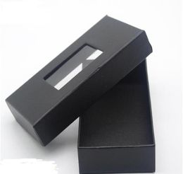 Classic Black Tie Box Bow Tie Necktie Gift Boxes Men039s Tie Packaging Display Storage Cases 4 Styles Window Top SN2074103632