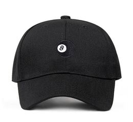 8 Ball black Unstructured dad hat fashion Baseball Caps High Quality Snapback Cotton golf cap hats Garros Casquette Dropshippin1040123