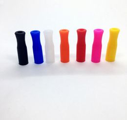 Colorful Silicone Cigarette Holder Mouthpiece Filter Tips Preroll Rolling Mouth Tool Handpipe Portable Innovative Design High Qual5827127