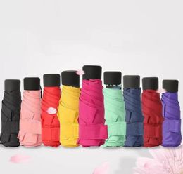 UPS Mini Sunny And Rainy Umbrellas Pocket Umbrella Light Weight Fivefolding Parasol Women Men Portable Travel Umbrellas C0803g028559995