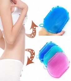 WholeAnti Cellulite Back Bath Gloves Exfoliation Shower Brush Body Massager Silicone Exfoliating Brush Scrubber Bath Scrub Gl6834606