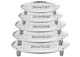 Stainless Steel Steamer Round Stackable Dumpling Steaming Kitchen Dining Bar Rack Thickening Water Steamer Household Cook Food Gri4381554