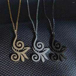 Pendant Necklaces Music Note Necklace For Women Stainless Steel Cute Kawaii Fashion Trendy Jewellery Wedding Gifts