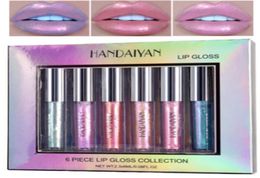 Drop HANDAIYAN 6Piece Lip Gloss Collection Moistarize Mermaid Crystal Cream Glaze Set 23ML6 Maquillage8718837