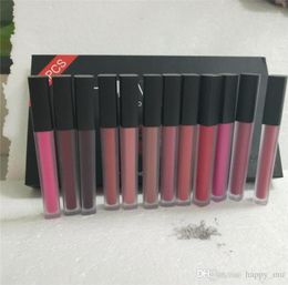 12 Colours set Matt Lip Gloss Beauty Liquid lipstick Make up Waterproof Long Lasting Lipgloss Trophy Wife Icon Vixen 1set13610867