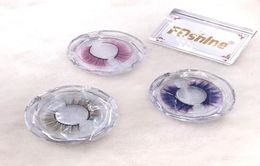 FDshine New 3D Natural Lashes Colourful Beauty Eyelashes For Make Up With Clear Lash Case Customised Logo Accepted1067446