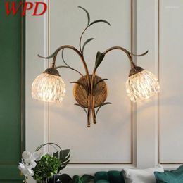 Wall Lamps WPD Contemporary Lamp French Pastoral LED Creative Living Room Bedroom Corridor Home Decoration Light