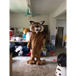 Mascot Costumes Hot sale Cute Character Adult Long-haired tiger Mascot Costume fancy dress Halloween party costume