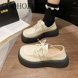 Casual Shoes Japanese Style JK Designer Female Round Toe PU For Women Comfortable All-match Flat Sneakers Increase