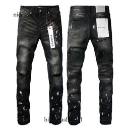 Purple Brand Mens Luxury Jeans Designer Jeans Pant Stacked Trousers Biker Embroidery Ripped for Trend Size Jeans Men Tears European Jean Hombre Mens Pants 7834