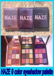 Beauty Haze 9 Colors Eyeshadow Pressed Palette Purple Sand Khaki Shimmer Matte Eye Shadow Powder 3 Styles Eye Makeup4875167