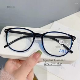 Sunglasses TR90 Women's Presbyopia Glasses Blue Light Resistant Ultra Full Frame Neutral Reading Computer 0 To -4.0