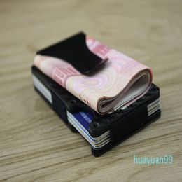 New- Money Clip Aluminium Mini Purse Handbag Credit Card Holders Business Slim Wholesale Smail Traver Travel Wallet 272z