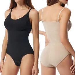 Seamless Bodysuit Shapers Slimming Fitness Underwear Women Shapewear Sexy Onepiece Hiplifting Body Shaper 240428